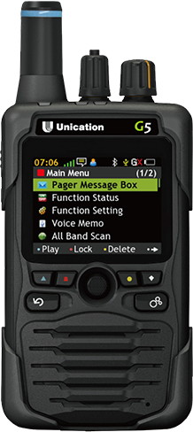 Unication G5 Pager G5 P25 Dual Band Voice Pager